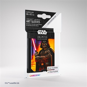 Star Wars Unlimited Art Sleeves (60 +1 stk) - Darth Vader - Gamegenic 